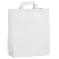 'Large' Kraft SOS takeaway Bags White uk