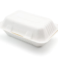 BHB10 Bagasse Lunch Box - 9 x 6" (250 Quantity)