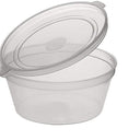 2oz Hinged Lid Sauce Container (2,000 Quanity) - Clear