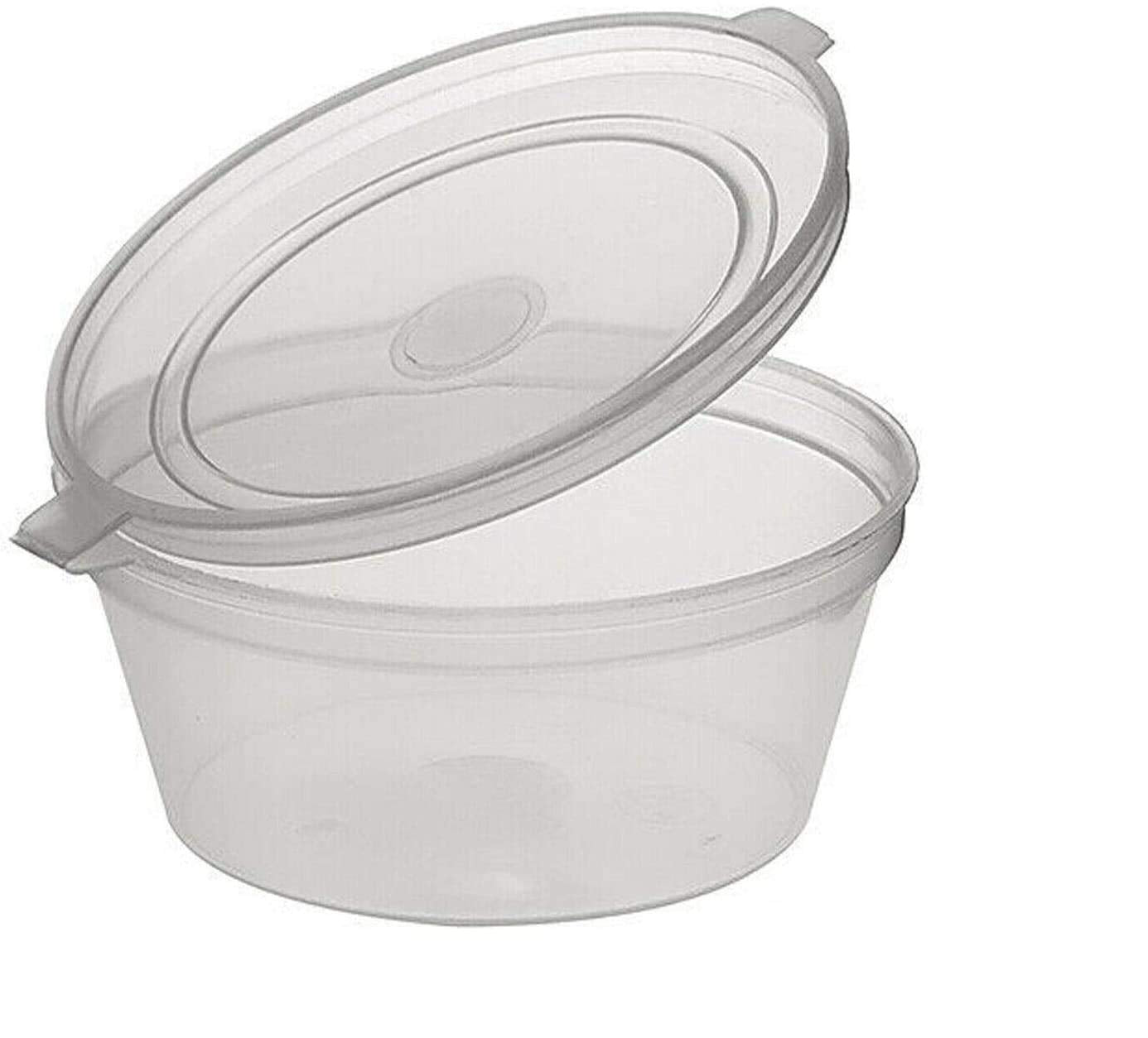 2oz Hinged Lid Sauce Container (2,000 Quanity) - Clear