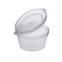 4oz Sauce Portion Pot Hinged Clear Container