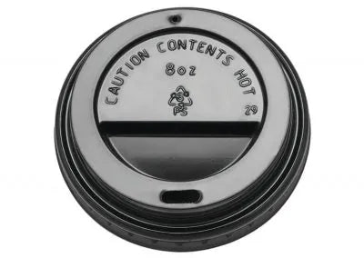 8oz Black Sip Thru Lids (1,000 Quantity) - wholesale supplier in UK