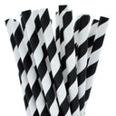 BLACK & WHITE STRIPED SMOOTHIE STRAWS wholesale in UK