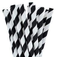 BLACK & WHITE STRIPED SMOOTHIE STRAWS wholesale in UK