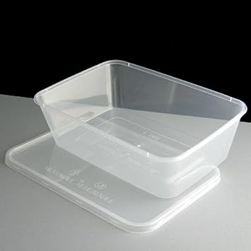 Clear Economy plastic containers takeaway & lids 