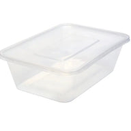 Clear Economy plastic containers takeaway & lids uk