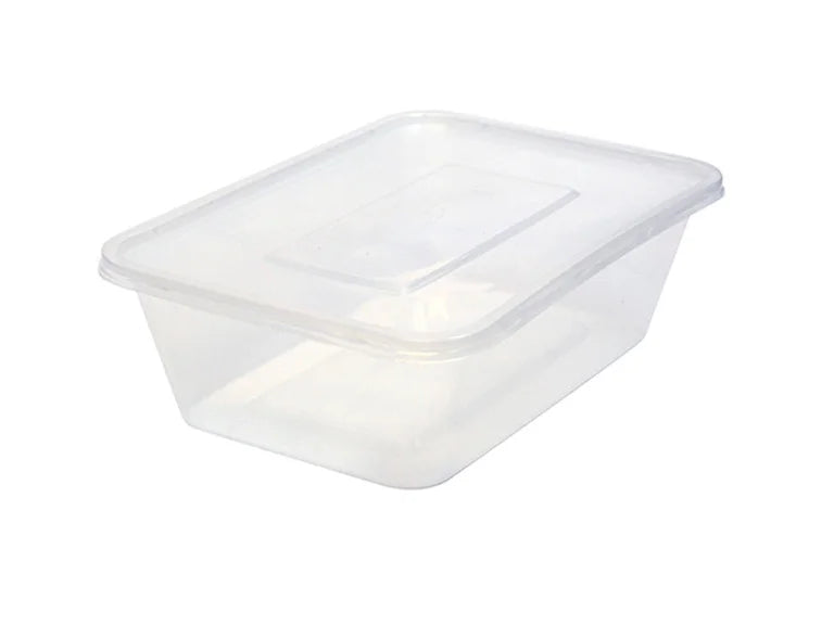 Clear Economy plastic containers takeaway & lids uk