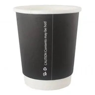 2oz Double Wall Coffee Cup - Matt Black 500 quantity - wholesale supplier in UK