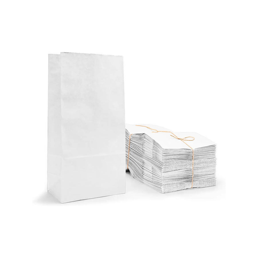 Large White Kraft 80gsm Grab On Bag UK (250 Qty)