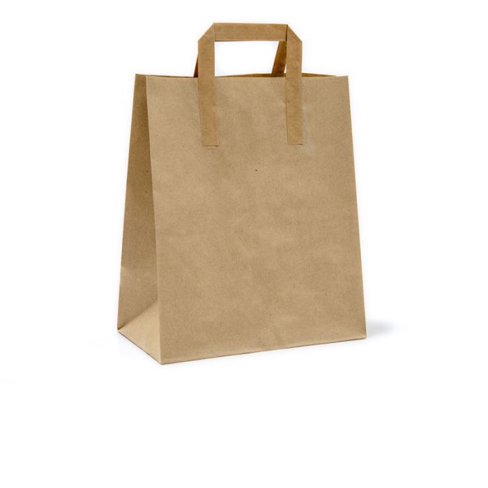 Large Kraft SOS takeaway Bags 