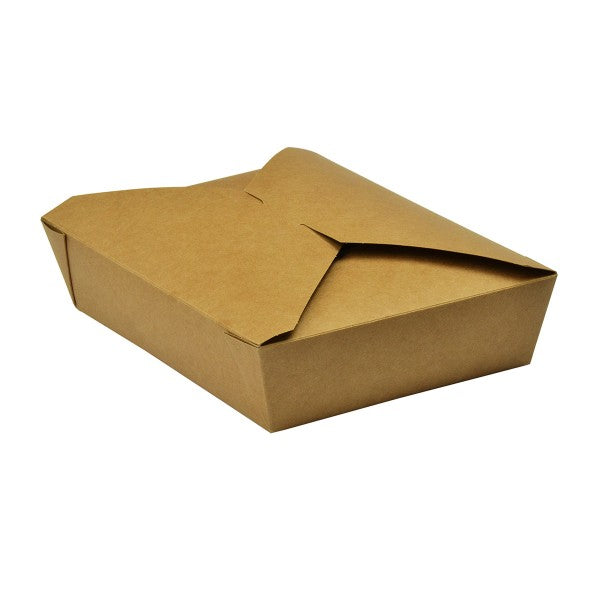 No.2 Jumbo Kraft paper leakproof Takeaway container - eco friendly