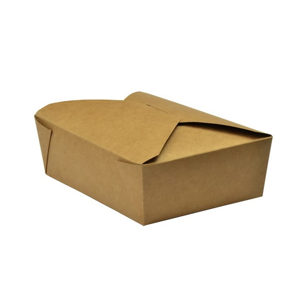 No.3 Jumbo Kraft paper leakproof Takeaway container - eco friendly