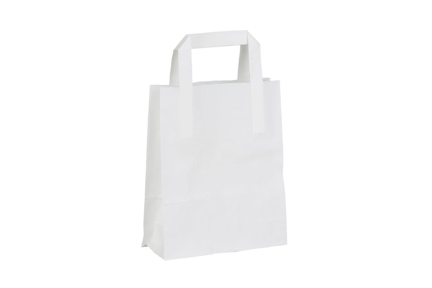 Small Kraft SOS takeaway Bags White 