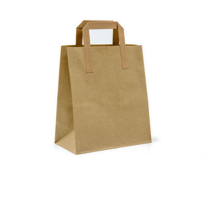 medium  Kraft SOS takeaway Bags - eco friendly disposable