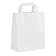 medium Kraft SOS takeaway Bags White 