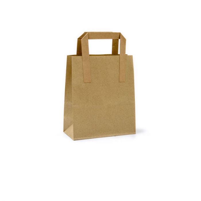 small  Kraft SOS takeaway Bags - eco friendly disposable