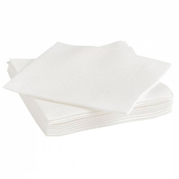 24cmx24cm 2 Ply White Cocktail Napkins (4,000 Quantity)